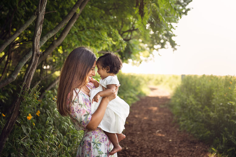 Mother and daughter family portrait in Barrington IL