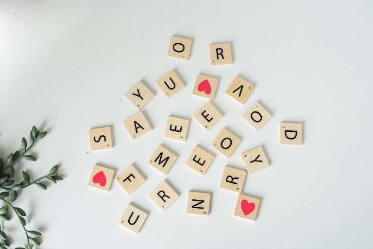 scrabble tiles for Family Photographer giveaway